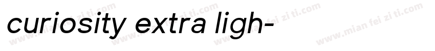 curiosity extra ligh字体转换
